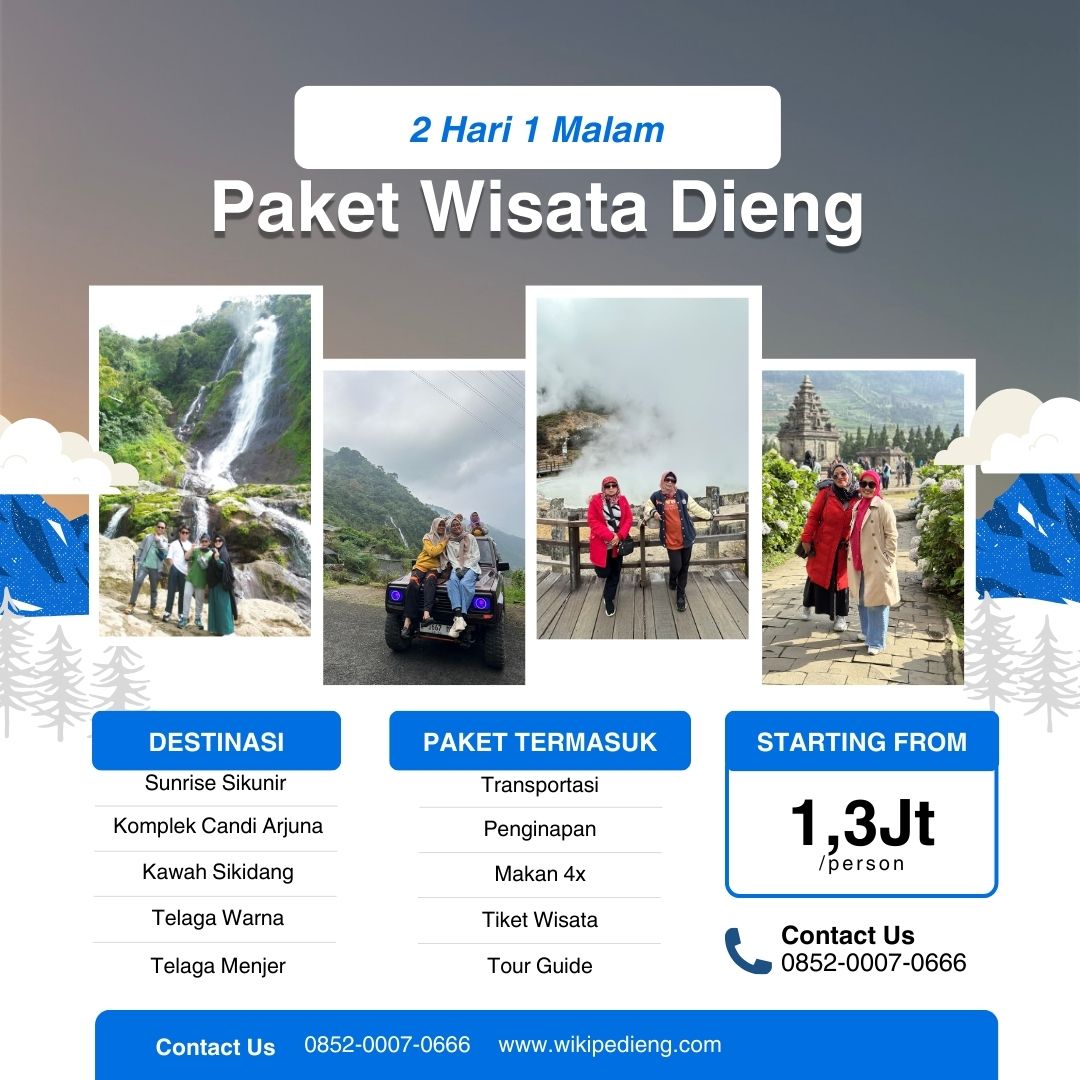 budget liburan ke wisata Dieng