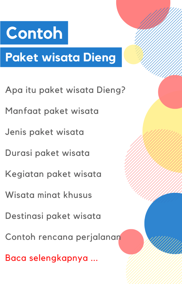 Komponen-Komponen Yang Dibutuhkan Untuk Sebuah Paket Perjalanan Wisata