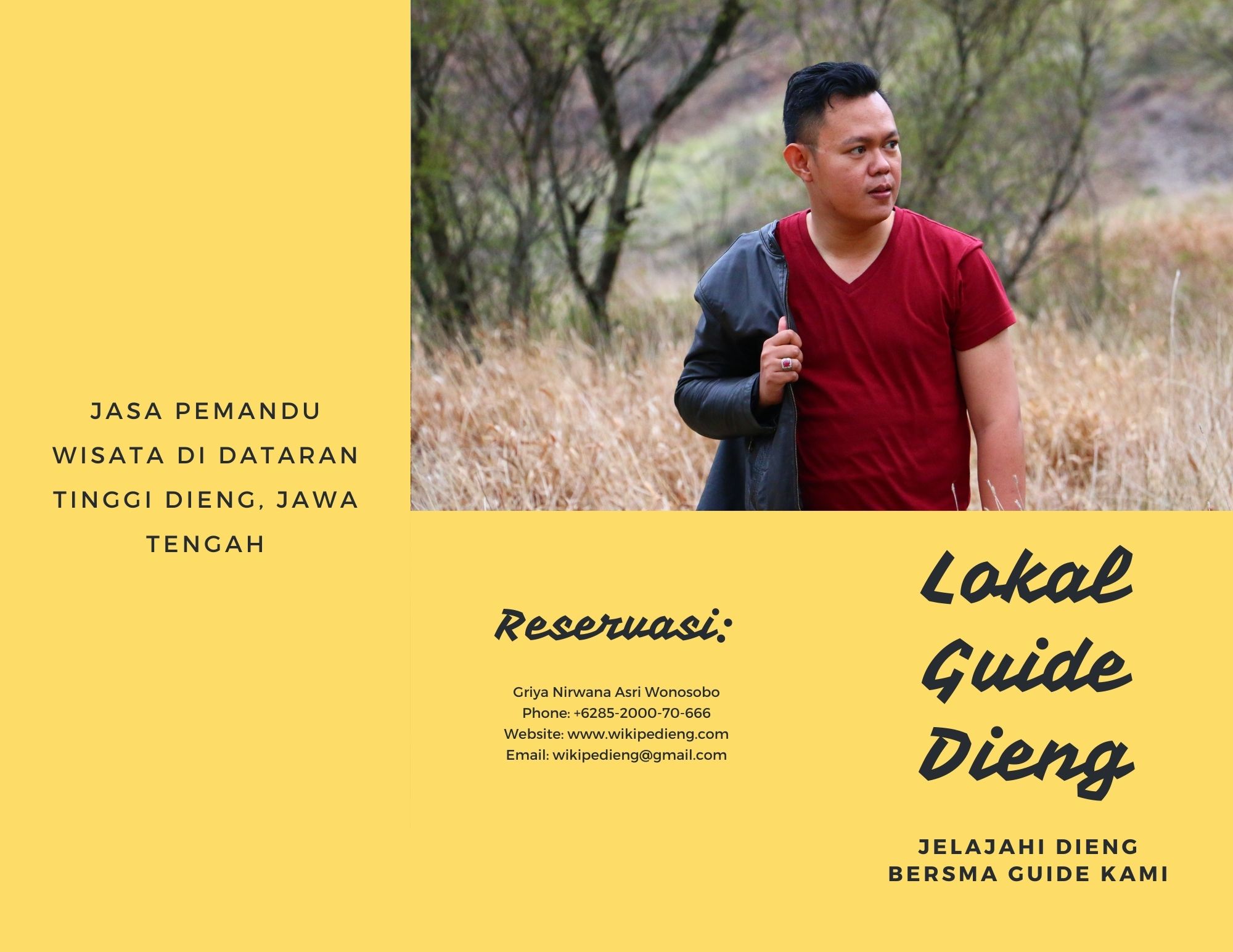 Jasa pemandu wisata Dieng